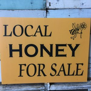 Honey For Sale Corrugated sign