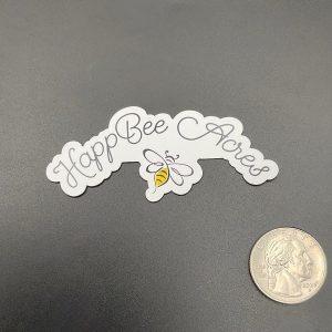 HappBee Acres Magnet w Bee Logo