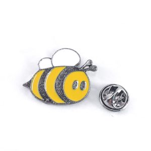 Enameled Bee Lapel Pin