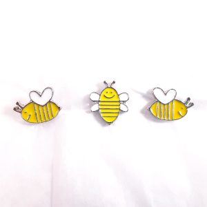 3 Happy Bee Pins