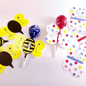 Bee and Butterfly Sucker Stick Holders