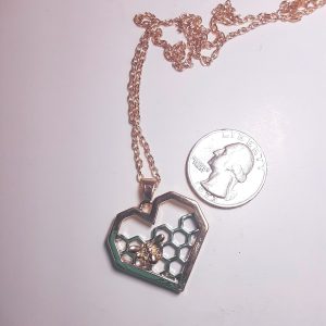 Heart Honeycomb Necklace