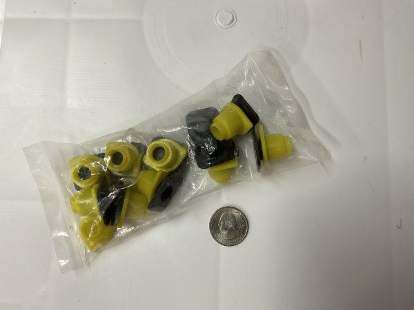 Queen Cage Roller Style-Black / Yellow Caps