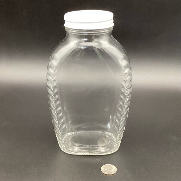 img_1043-2 4lb/ 64 oz Queenline Glass Jar with lid 6 count