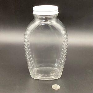 4lb/ 64 oz Queenline Glass Jar with lid 6 count