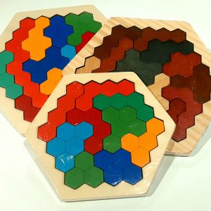 Honeycomb Tangram Puzzles
