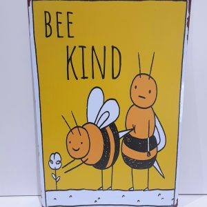 Bee Kind Metal Sign