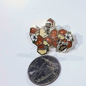 Hibiscus Bees Pin