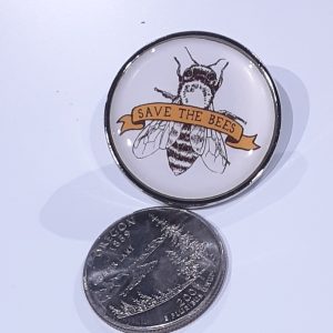 Save the Bees Bubble Pin