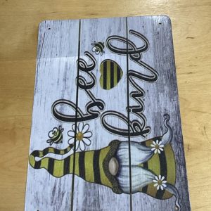 Gnome “Wood pattern” Metal Sign