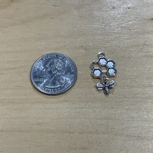 Honeycomb Bee Charm