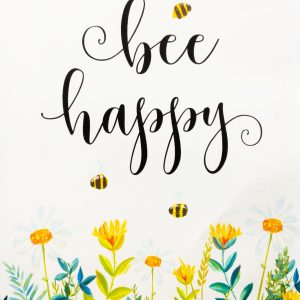 Bee Happy Canvas Print