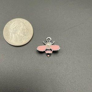 Pink Bee Charm