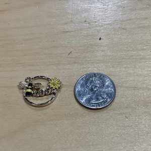 Queen Bee Circle Charm