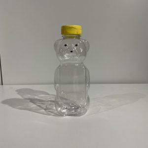 24 oz (1.5 lb) PET Panel Bear with Lid