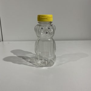12 oz PET Panel Bear with Lid