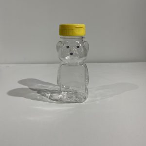 8 oz (1/2 lb) PET Panel Bear with Lid