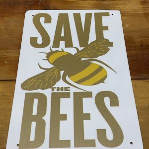 Save the Bees Metal Sign
