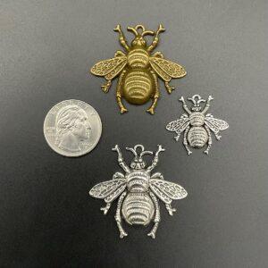 Large Metal Bee Charm Large Metal Bee Charm