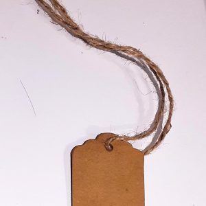 Hang Tag with Sisal Twine 50 Count