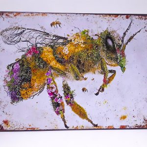 Mother Nature Bee Metal Sign
