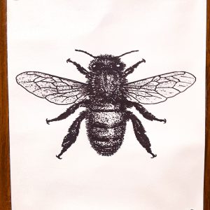 Fuzzy Bee Canvas Print