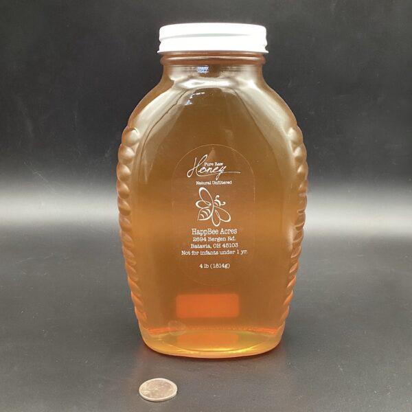 4lb Honey in Glass Queenline Jar