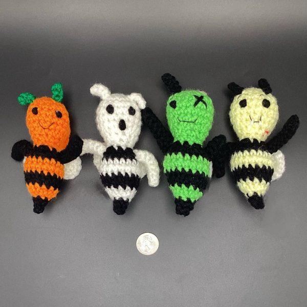 img_1218 Handmade Crochet Bees - Halloween