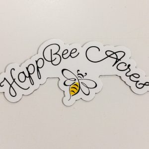 HappBee Acres Magnet w Bee Logo