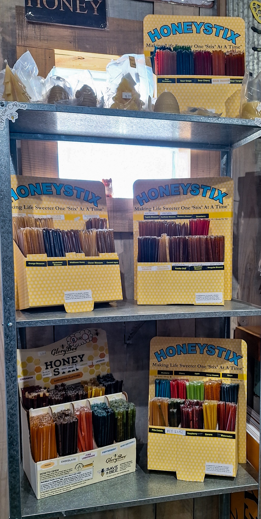 Assorted Honey Sticks HappBee Acres Bee Supply