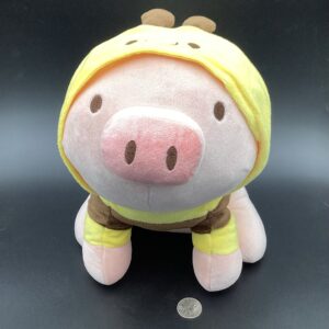 Piglet Plushie with Bee Costume