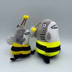 Shark - Bee Keychain