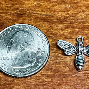 Silver Bee Charm