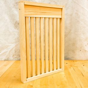Wax Dipped Vertical Slatted Rack 8 Frame