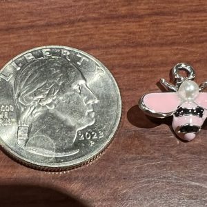 Pink Bee Charm