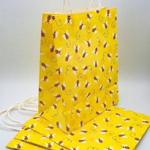 Bee Themed Gift Bag 4 Pack