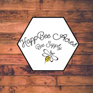 HappBee Acres Bee Supply Hexagon Sticker