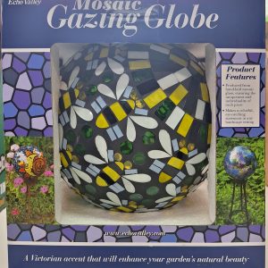 Mosaic Gazing Ball Globe - Bee