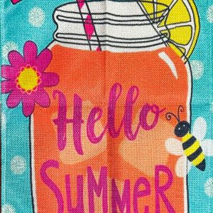 Hello Summer Garden Flag