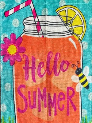 Hello Summer Garden Flag