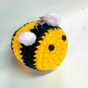 Crochet Bee Key Chain