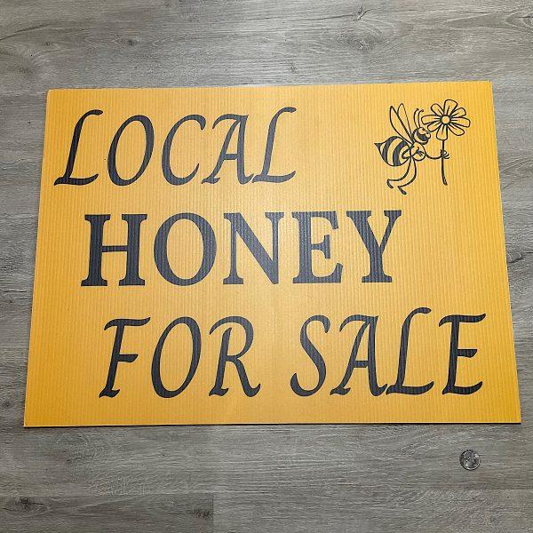 Honey For Sale Corrugated sign