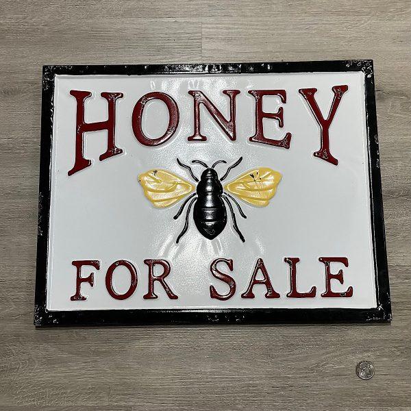 Vintage Honey For Sale Metal Sign