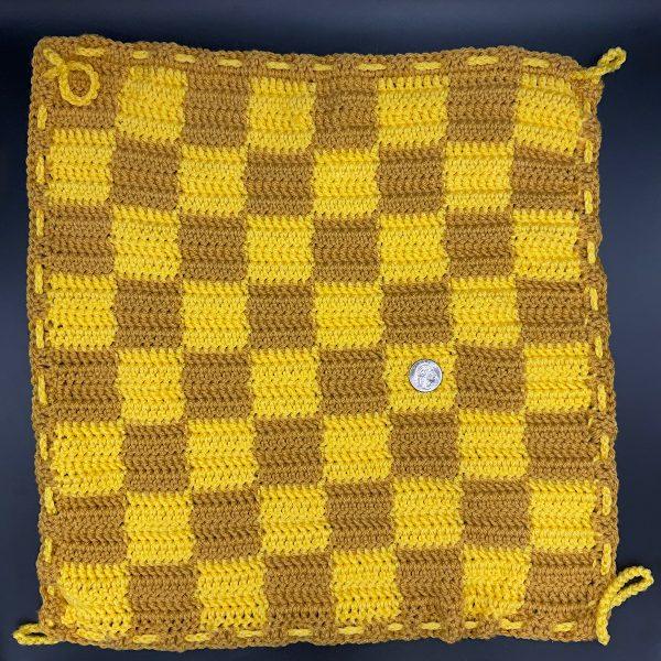 Bee and Flower Crochet checker Board 2 Bee and Flower Crochet Checker Board