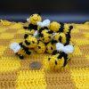 Bee and Flower Crochet Checker Board 6 Bee and Flower Crochet Checker Board
