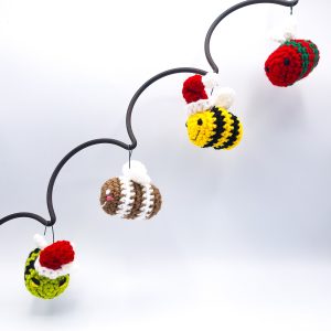 Handmade Crochet Bee Ornament