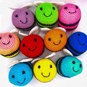 Handmade Crochet Bees Medium