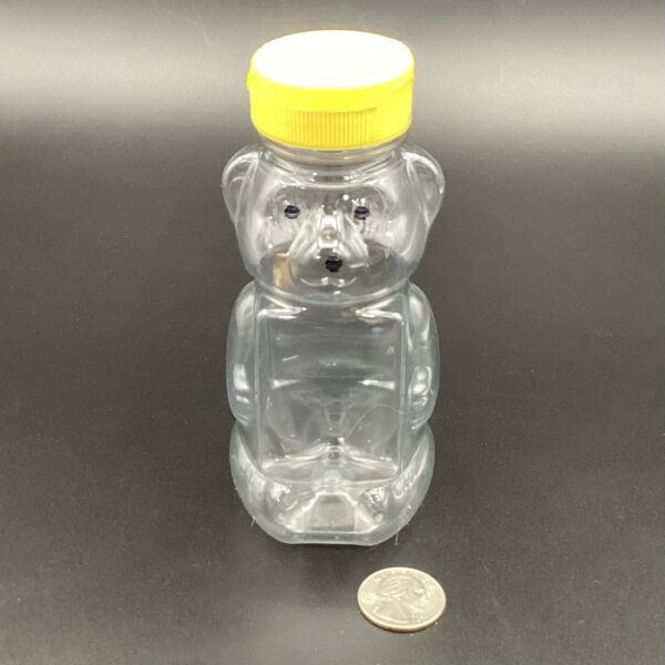 12 oz PET Panel Bear with Lid