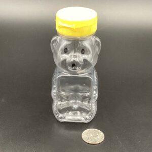 8 oz (1/2 lb) PET Panel Bear with Lid