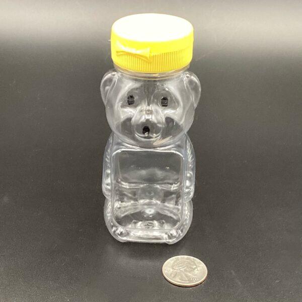 8 oz (1/2 lb) PET Panel Bear with Lid